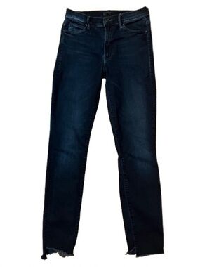 MOTHER The Stunner Zip Two Step Fray In Last Call Denim Jeans Size 27